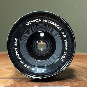 KONICA Hexanon AR 28mm f3.5 Wide Angle Lens